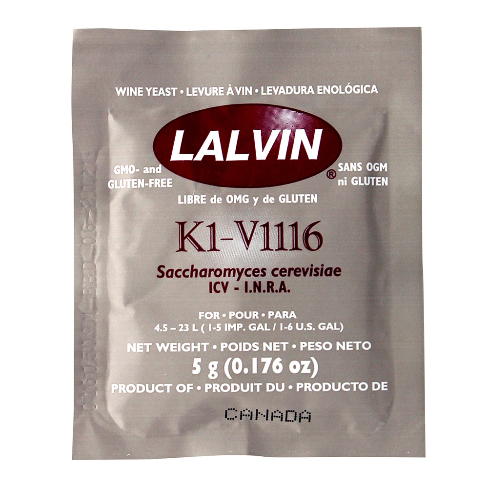 Lalvin K1-V1116 Wine Yeast - 1 Pack - Home Brew Ohio
